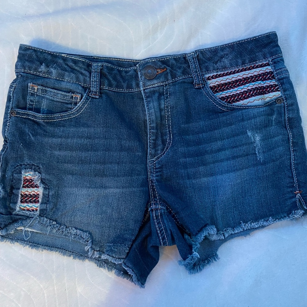 kids jean shorts size 16